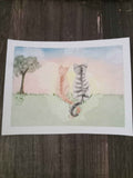 Sunset Cats Postcard