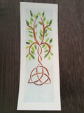 Celtic Symbol Abstract Tree Bookmark