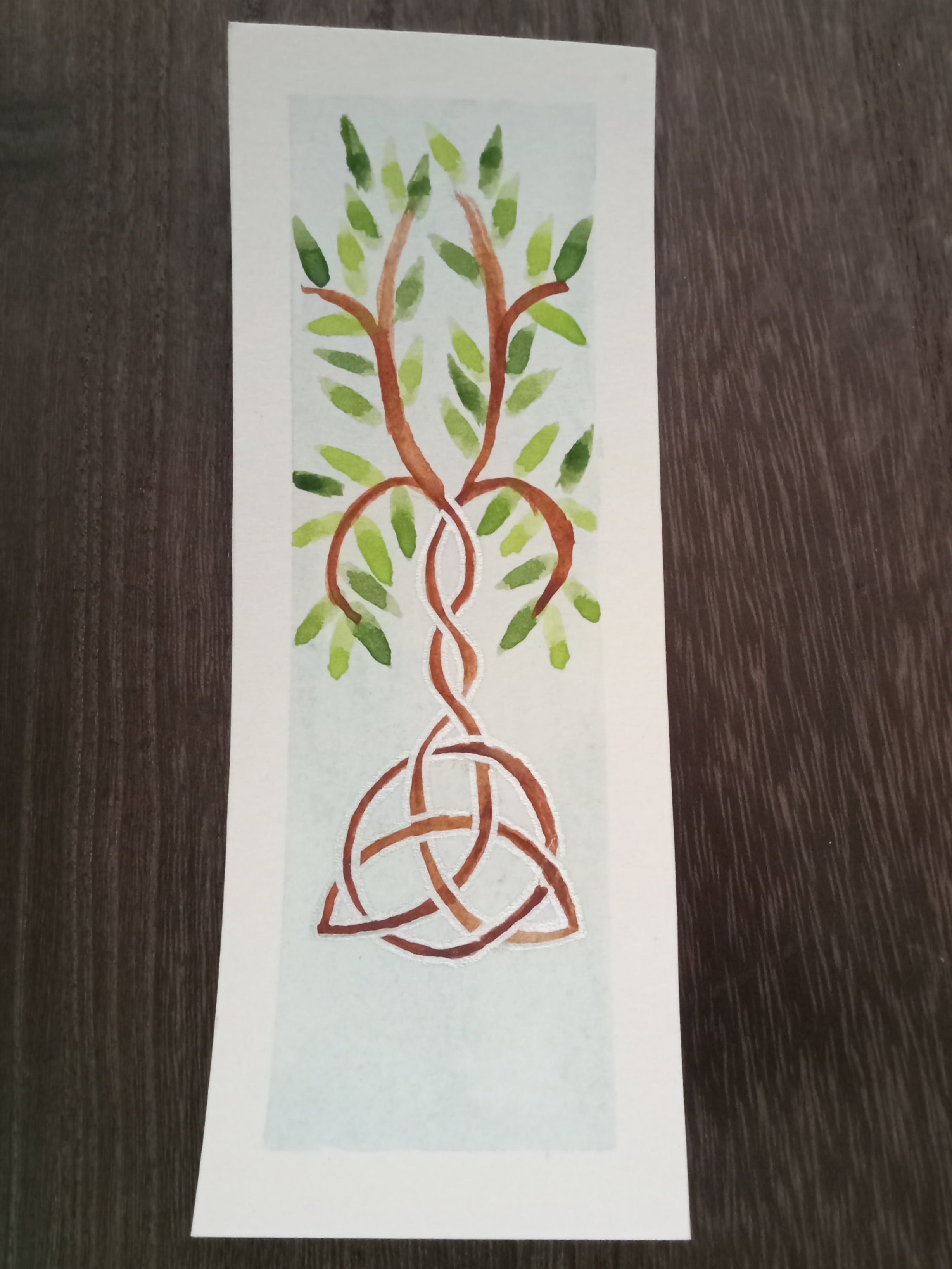 Celtic Symbol Abstract Tree Bookmark