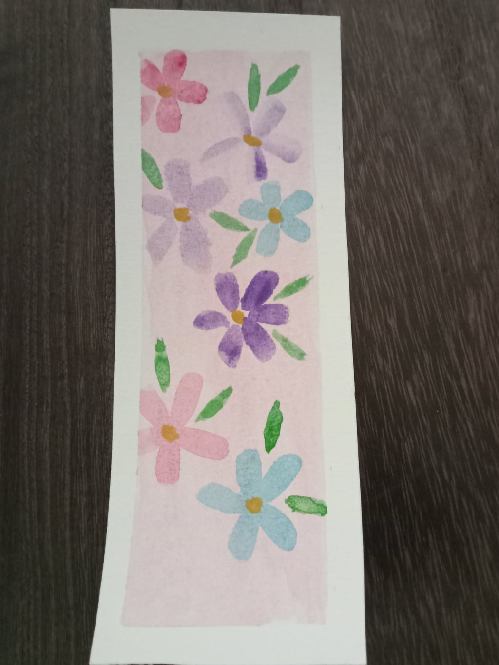 abstract Spring Flower Bookmark