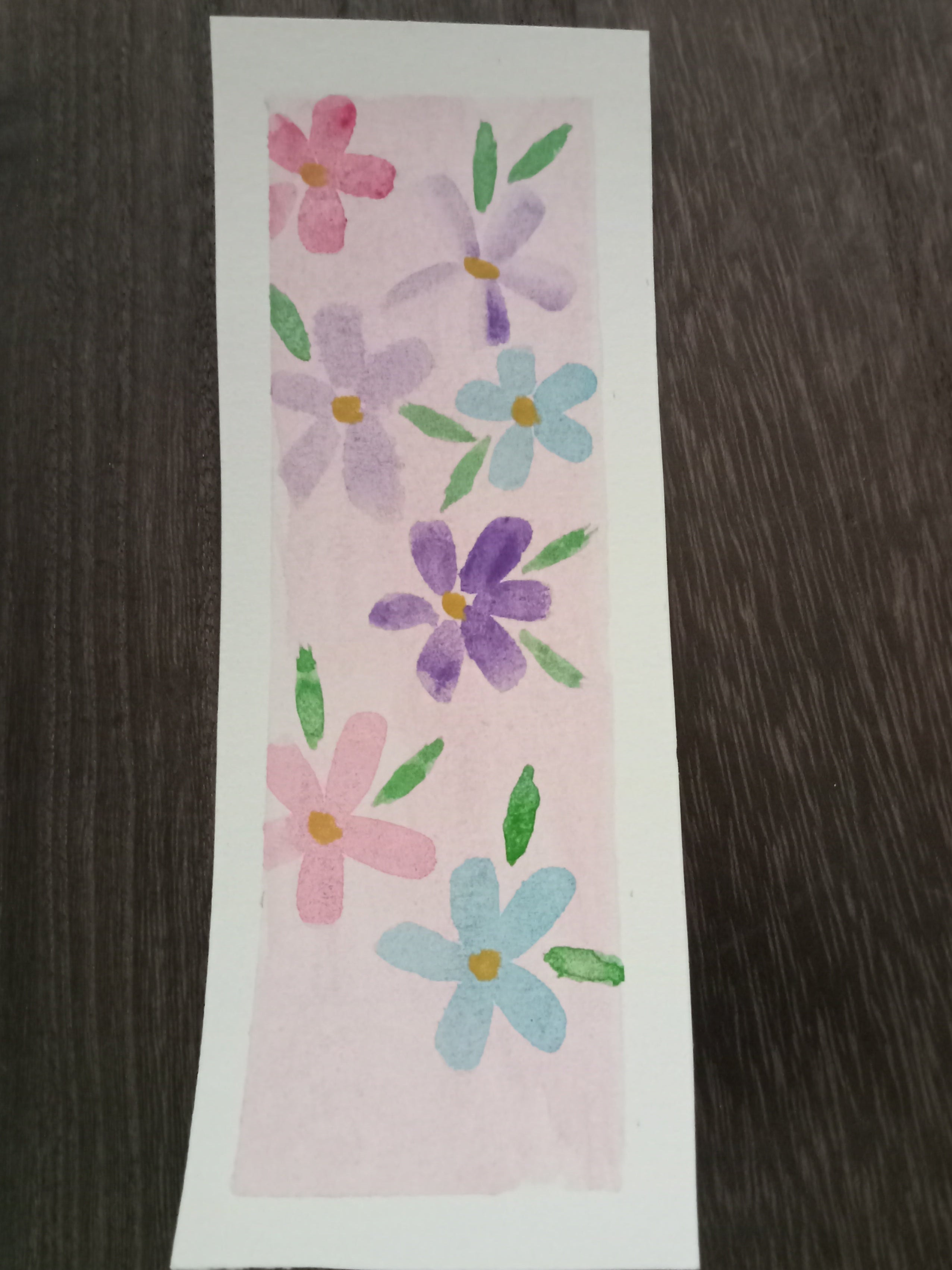 abstract Spring Flower Bookmark