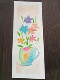 Abstract Spring Tea Bookmark